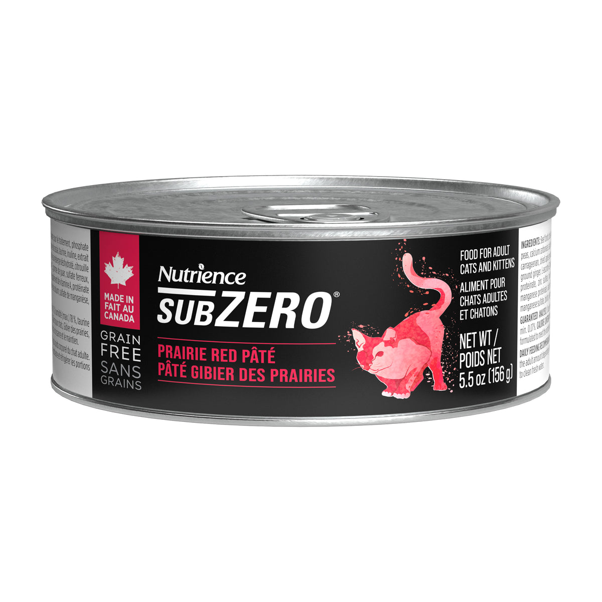 Nutrience Pâté SubZero Pour Chat, Gibier des Prairies