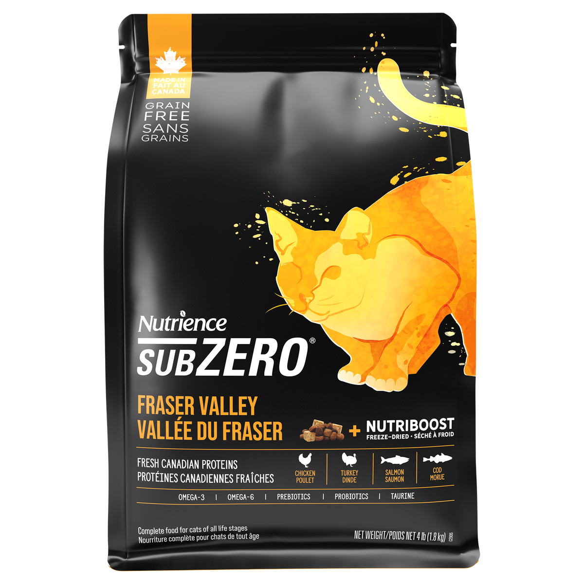 Nutrience SubZero Sans Grains Pour Chat, Vallée du Fraser