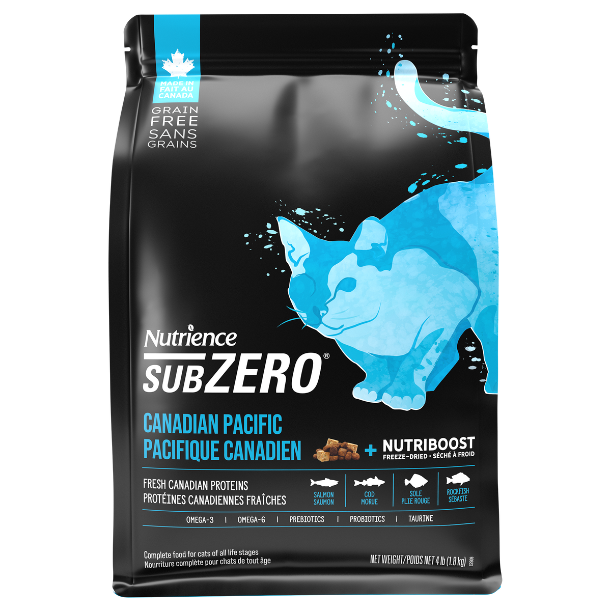 Nutrience SubZero Sans Grains Pour Chat, Pacifique Canadien