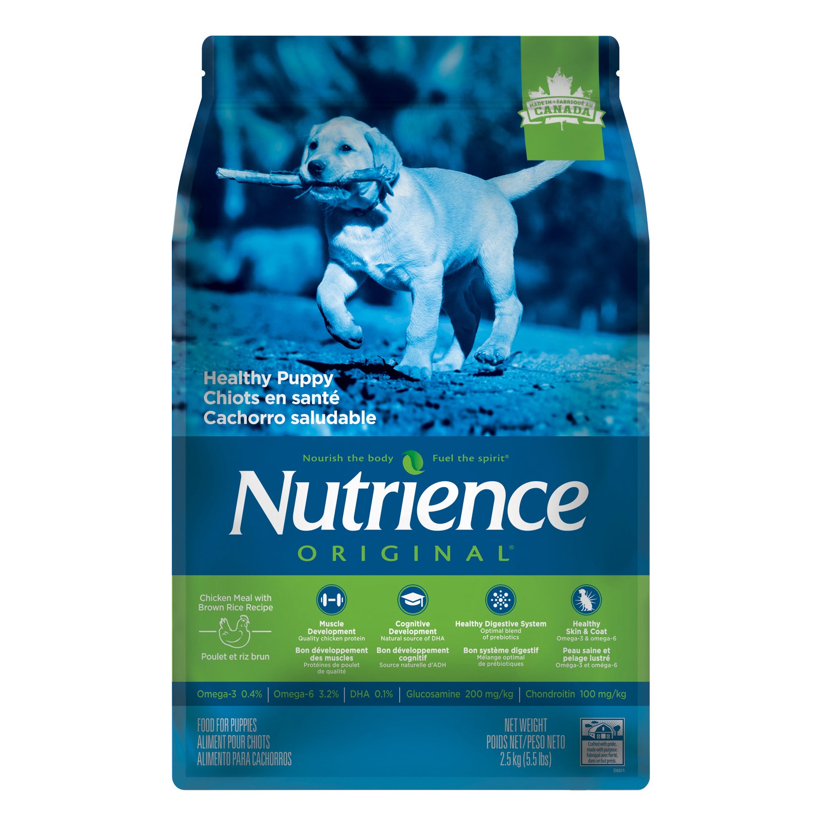 Nutrience Original, Chiots en santé, Poulet et riz brun