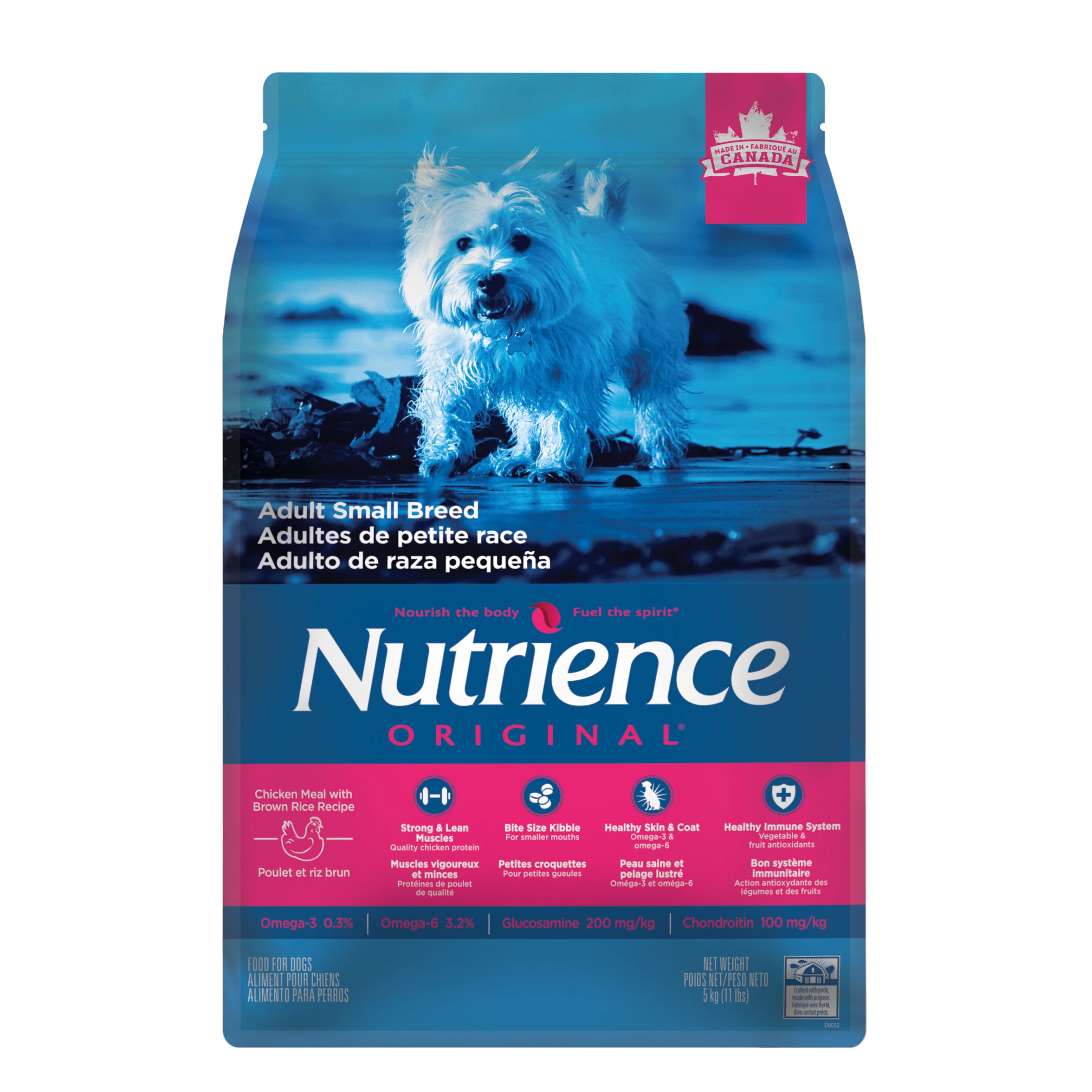 Nutrience Original Adultes Petite Race - Poulet et Riz Brun