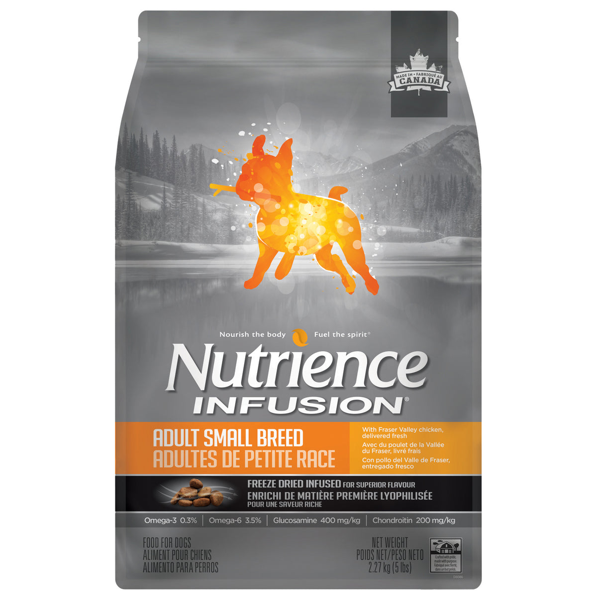 Nutrience Infusion, Chiens Adultes en Santé de Petite Race, Poulet