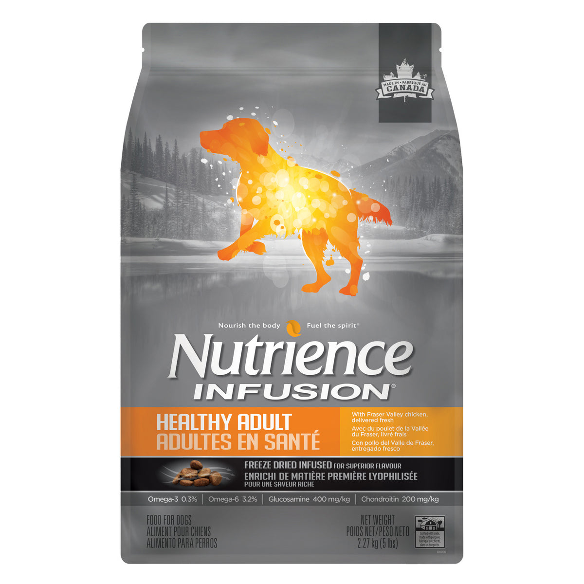 Nutrience Infusion, Chiens Adultes en Santé de Race Moyenne, Poulet