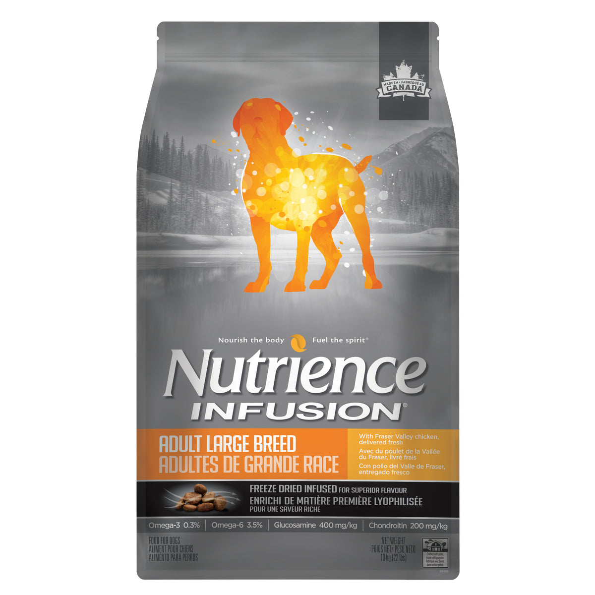 Nutrience Infusion, Chiens Adultes en Santé de Grande Race, Poulet