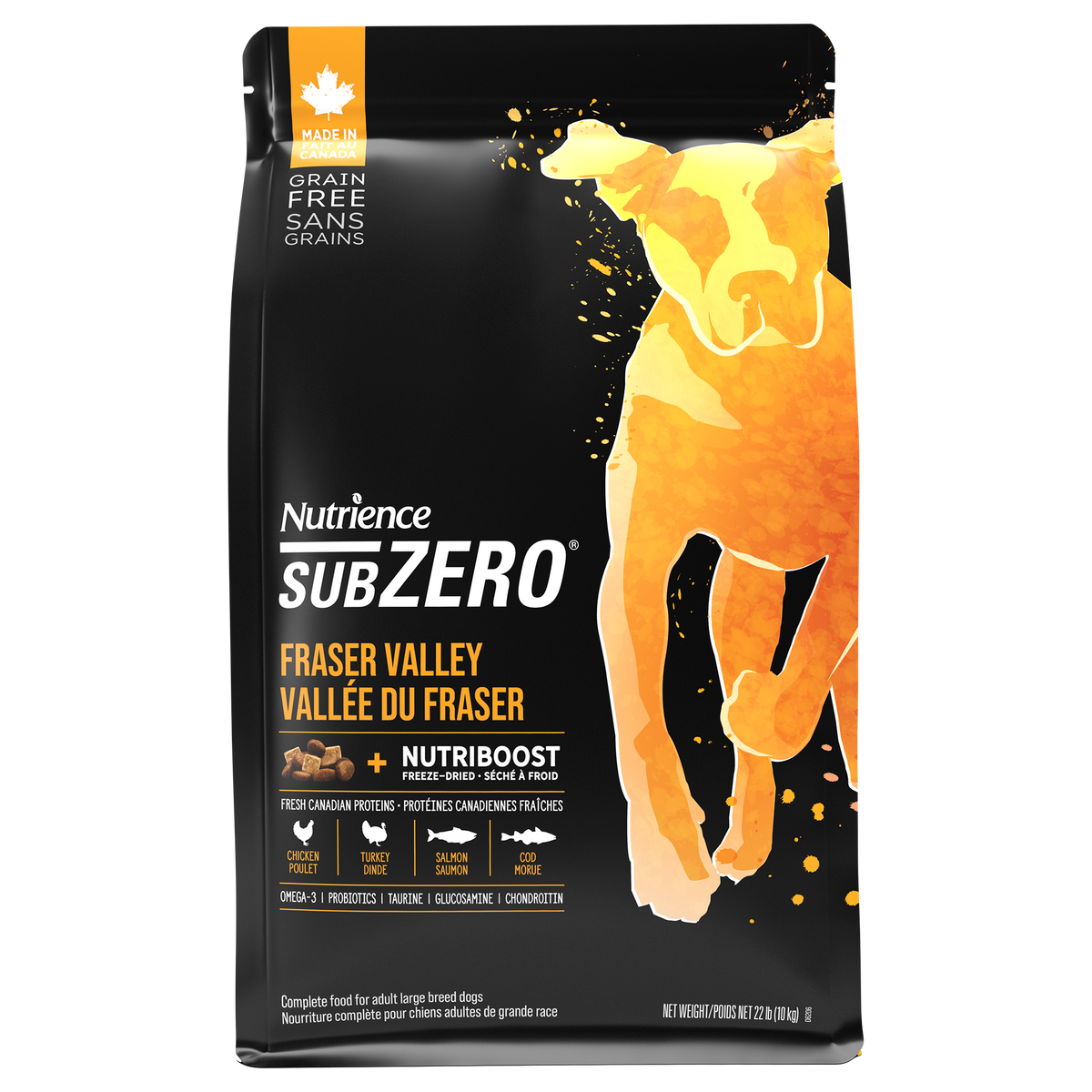 Nutrience SubZero Sans Grains Pour Chien, Vallée du Fraser