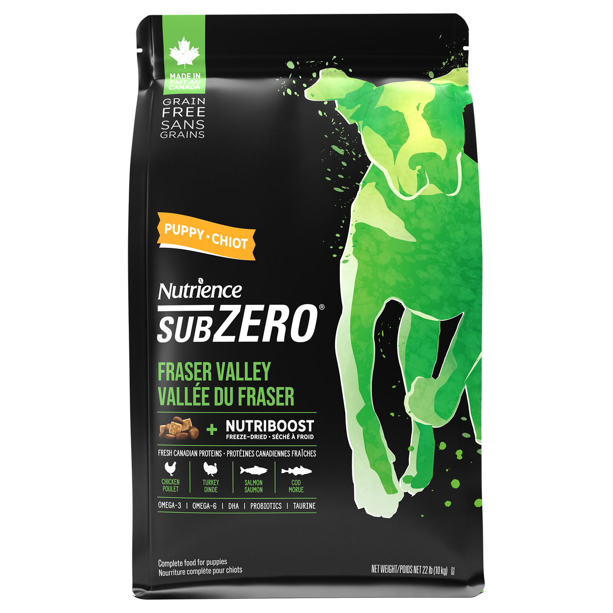 Nutrience SubZero Sans Grains, Vallée du Fraser, Chiots