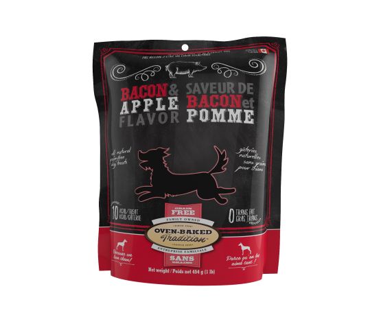 Obt Gâteries Pour Chien, Sans Grains, Biscuits Bacon Et Pommes 454 g