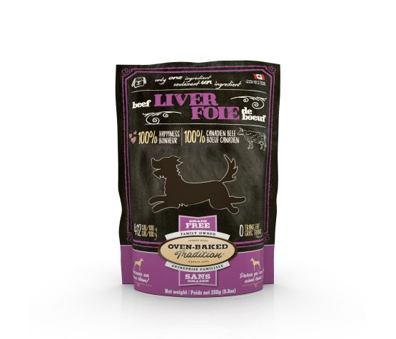 Obt Gâteries Pour Chien, Sans Grains, Foie De Boeuf Déshydraté 250 g