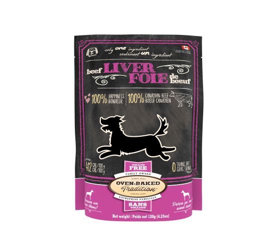 Obt Gâteries Pour Chien, Foie De Boeuf Déshydraté 120 g