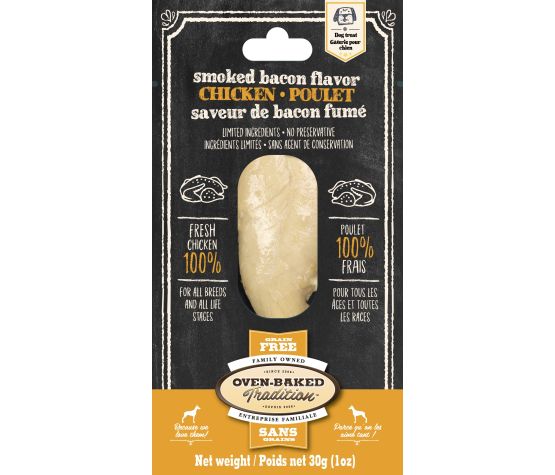 Obt Gâteries Pour Chien, Filets De Poulet Et Saveur De Bacon 30 g