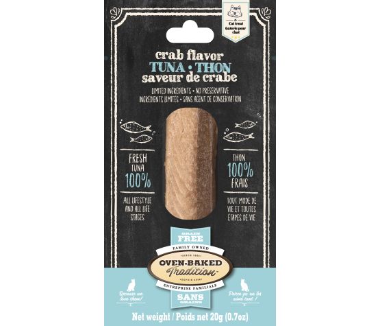 Obt Gâteries Pour Chat, Filets De Thon & Saveur De Crabe 20 g