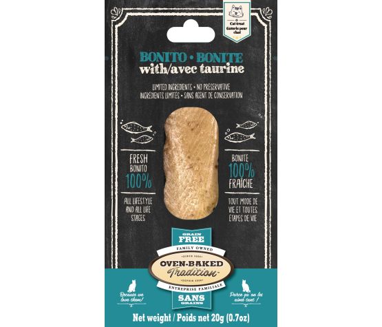 Obt Gâteries Pour Chat, Filets De Bonite & Taurine 20 g