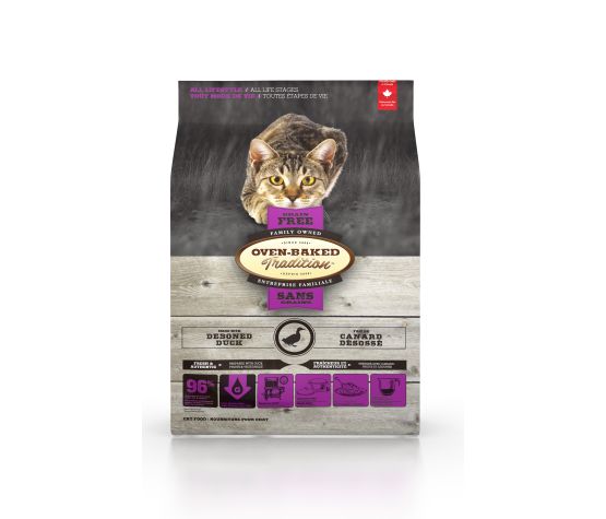 Obt Nourriture Sèche Sans Grains Pour Chat - Canard