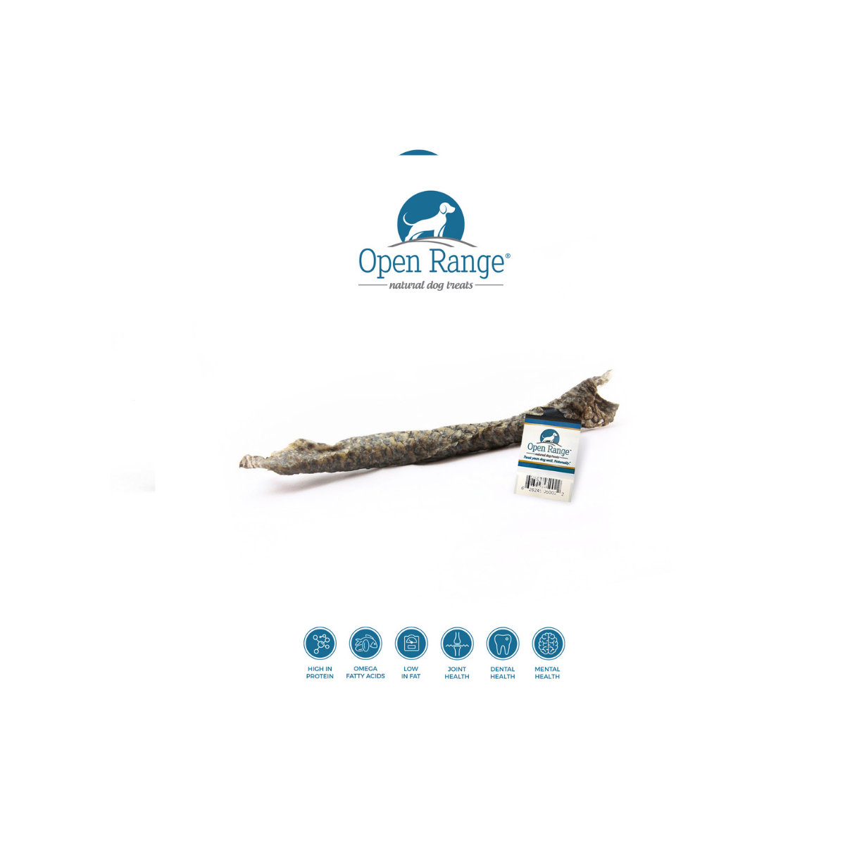 Open Range – Peau de tilapia roulée pour chien