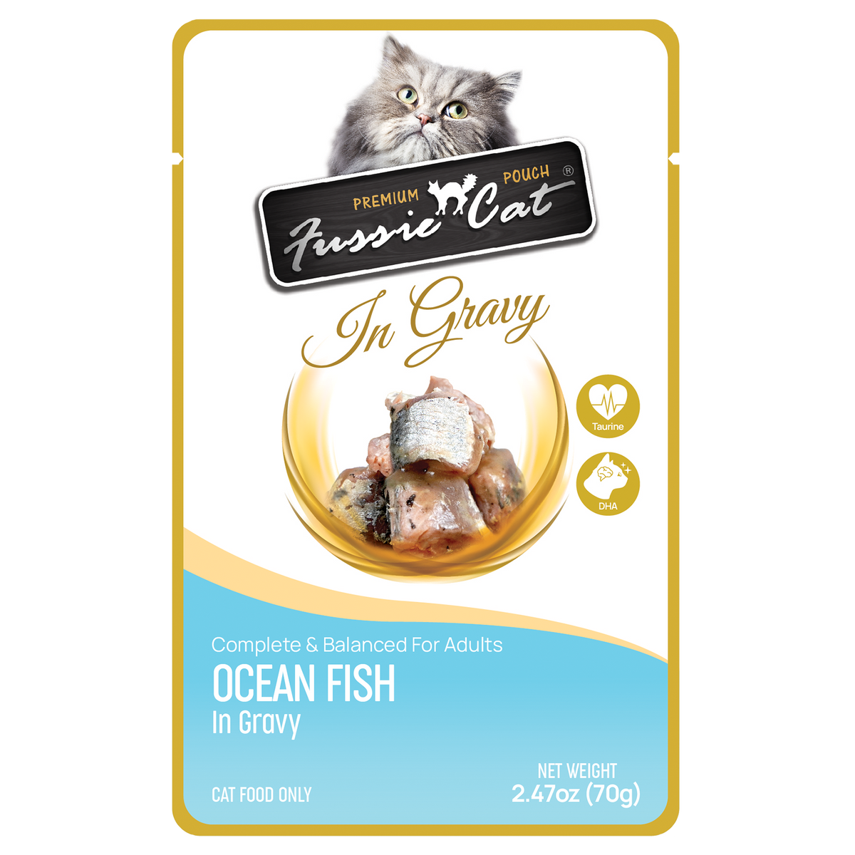 Fussie Cat Premium Poisson de Mer en Sauce Sachets pour chat