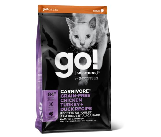 Go! Carnivore Sans Grains Nourriture Pour Chat Poulet, Dinde et Canard