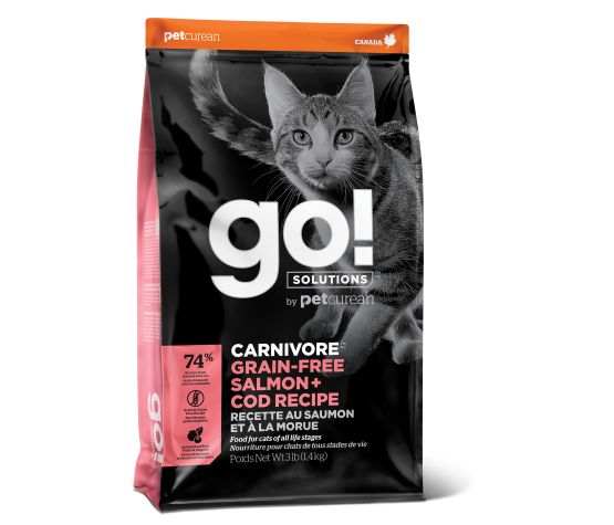 Go! Carnivore Sans Grains Nourriture Pour Chat Saumon et Morue