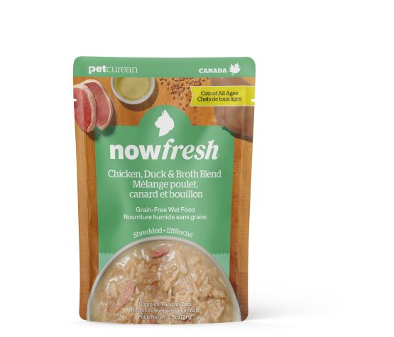 Now Fresh Nourriture Humide Sans Grains Pour Chat, Poulet, Canard et Bouillon