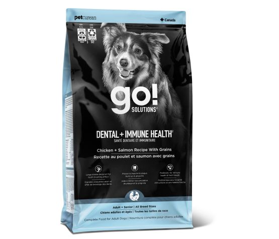 Go! Santé Dentaire Et Immunitaire Avec Grains Nourriture Pour Chien Poulet et Saumon