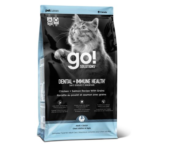 Go! Santé Dentaire Et Immunitaire Avec Grains Nourriture Pour Chat Poulet et Saumon