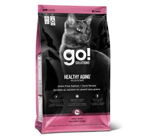 Go! Vieillir En Santé Nourriture Pour Chat Saumon et Canard