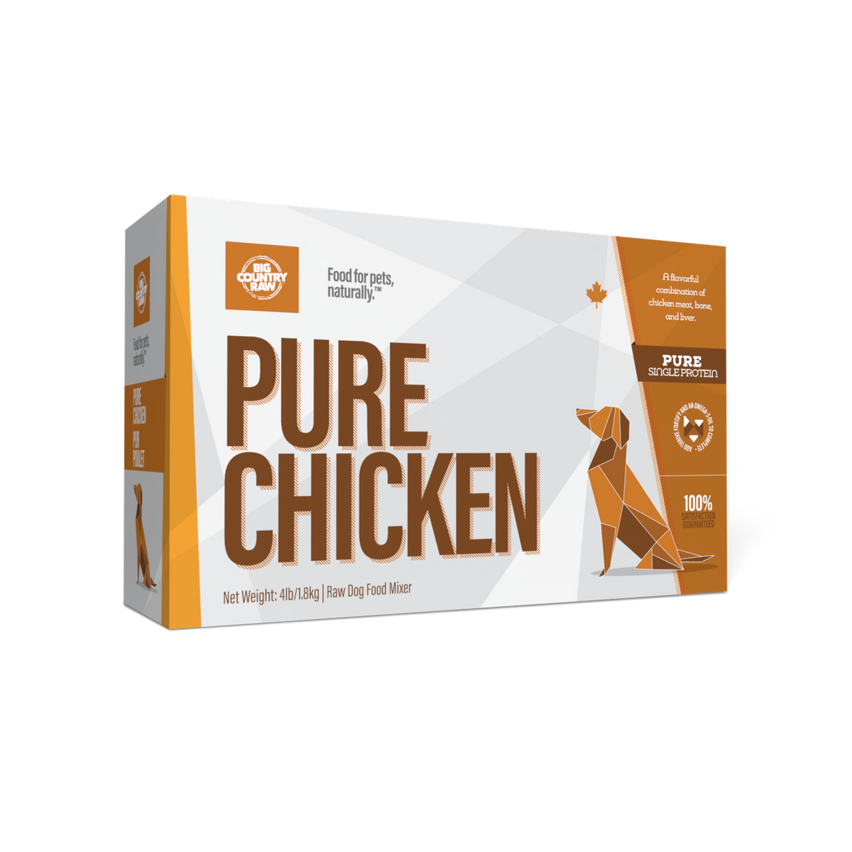 Big Country Raw – Pur poulet pour chien et chat