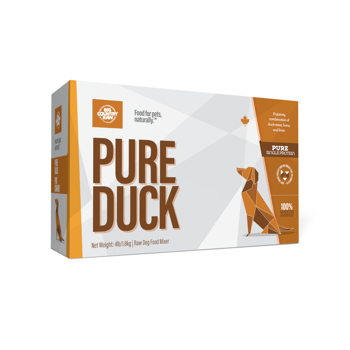 Big Country Raw – Pur canard pour chien et chat