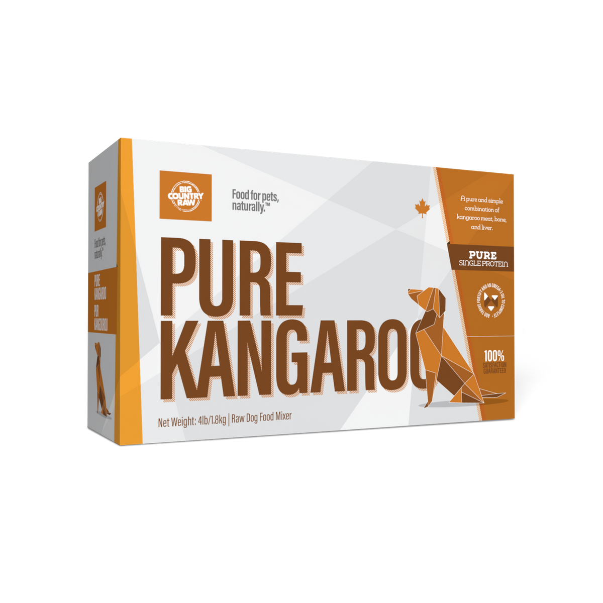 Big Country Raw – Pur kangourou pour chien et chat
