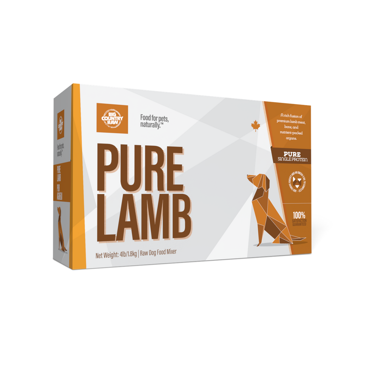 Big Country Raw – Pur agneau pour chien et chat