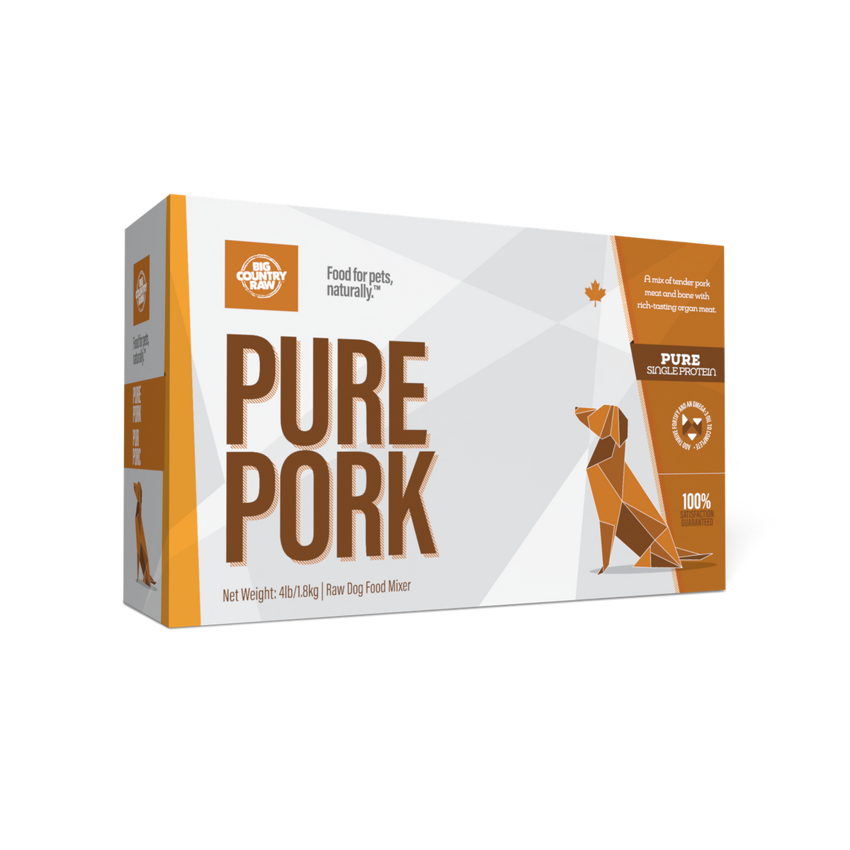 Big Country Raw – Pur porc pour chien et chat