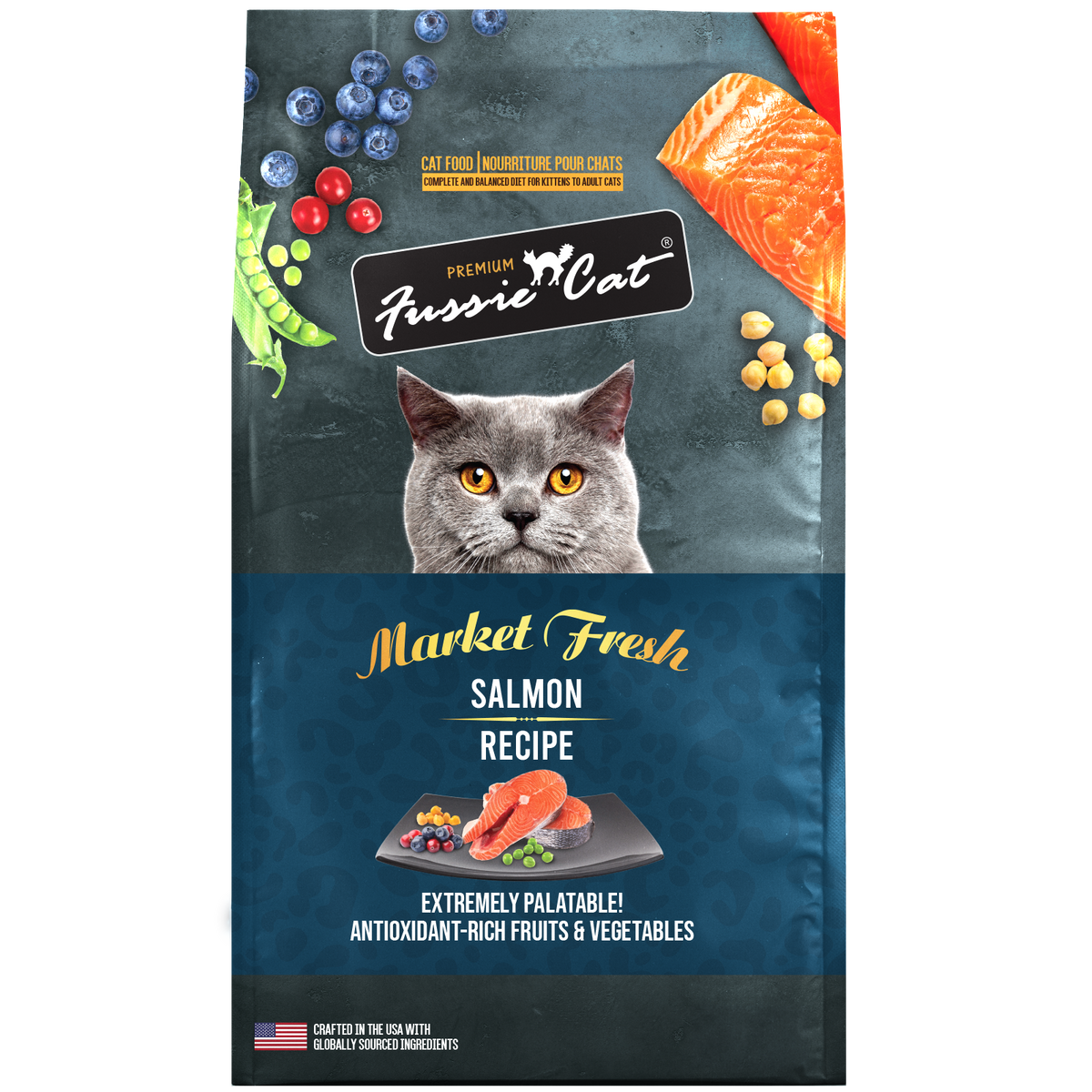 Fussie Cat Formule Saumon Sans Pommes de Terre & Céréales pour Chats