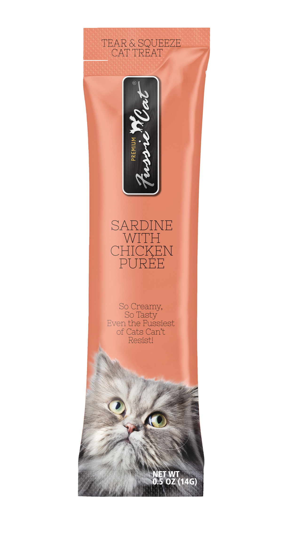 Fussie Cat Sardine Poulet Purée 4 Tubes pour chat