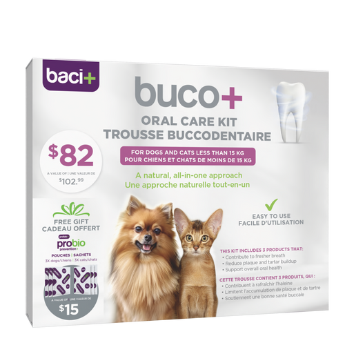Baci+ – Buco+ trousse buccodentaire découverte pour chien et chat