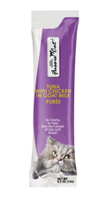 Fussie Cat Super Premium Thon avec Poulet au Lait de Chèvre Purée 4 Tubes pour chat