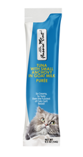Fussie Cat Super Premium Thon avec Petits Anchois au Lait de Chèvre Purée 4 Tubes pour chat