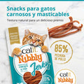 Gâteries Catit Nibbly Jerky, Charquis tendres, Poulet et poisson pour chat