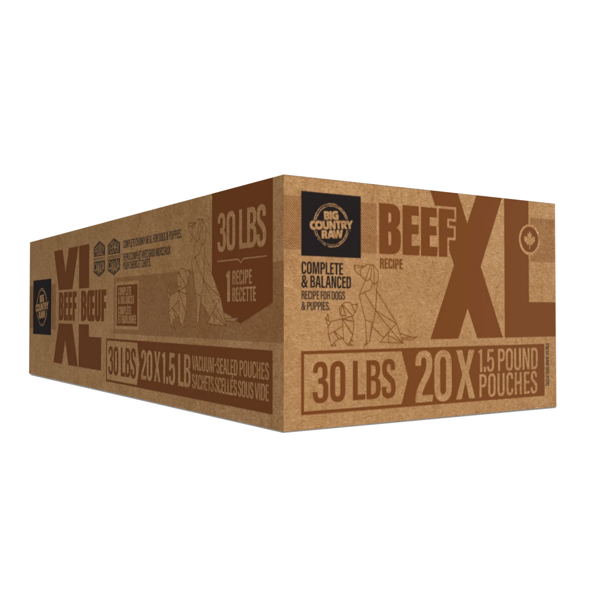 Big Country Raw – XL bœuf pour chien et chat