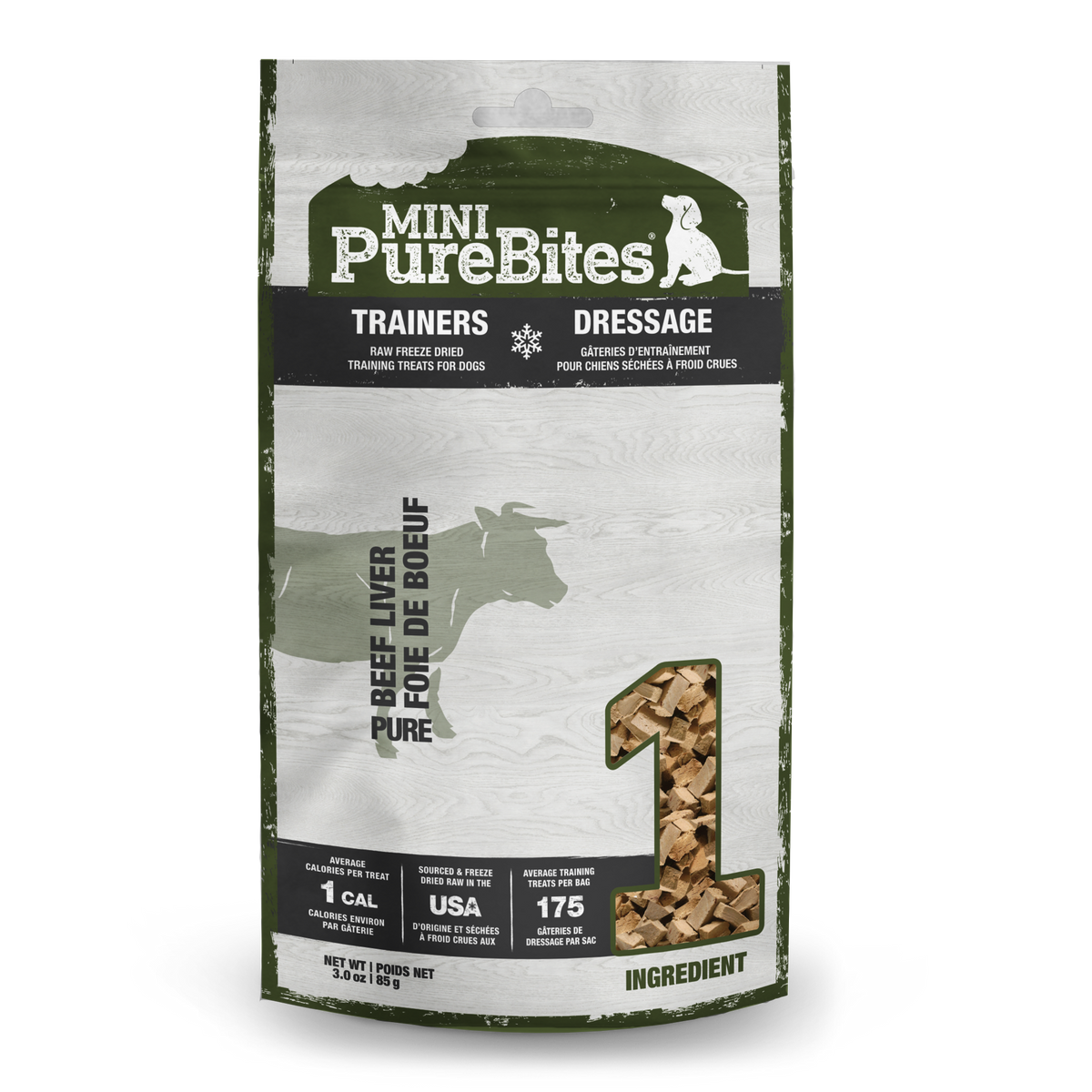 PureBites chien mini trainer boeuf