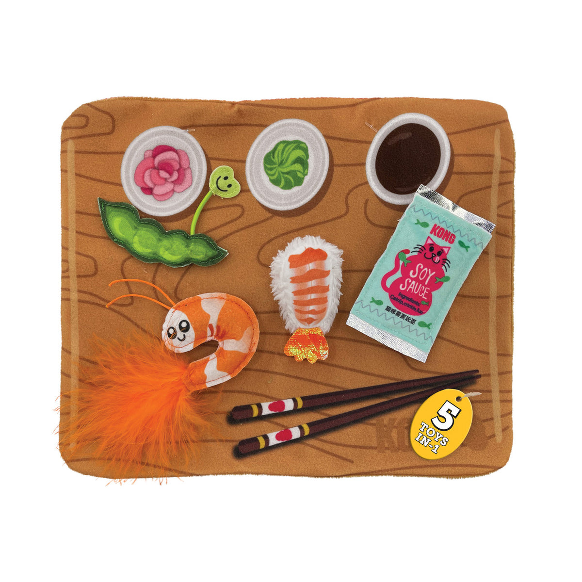KONG pour Chats « Pull-A-Partz » Sushi