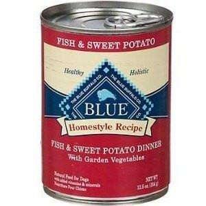 Blue Buffalo Homestyle Recipe Dîner de Poisson, Patates Douces Chien Adulte