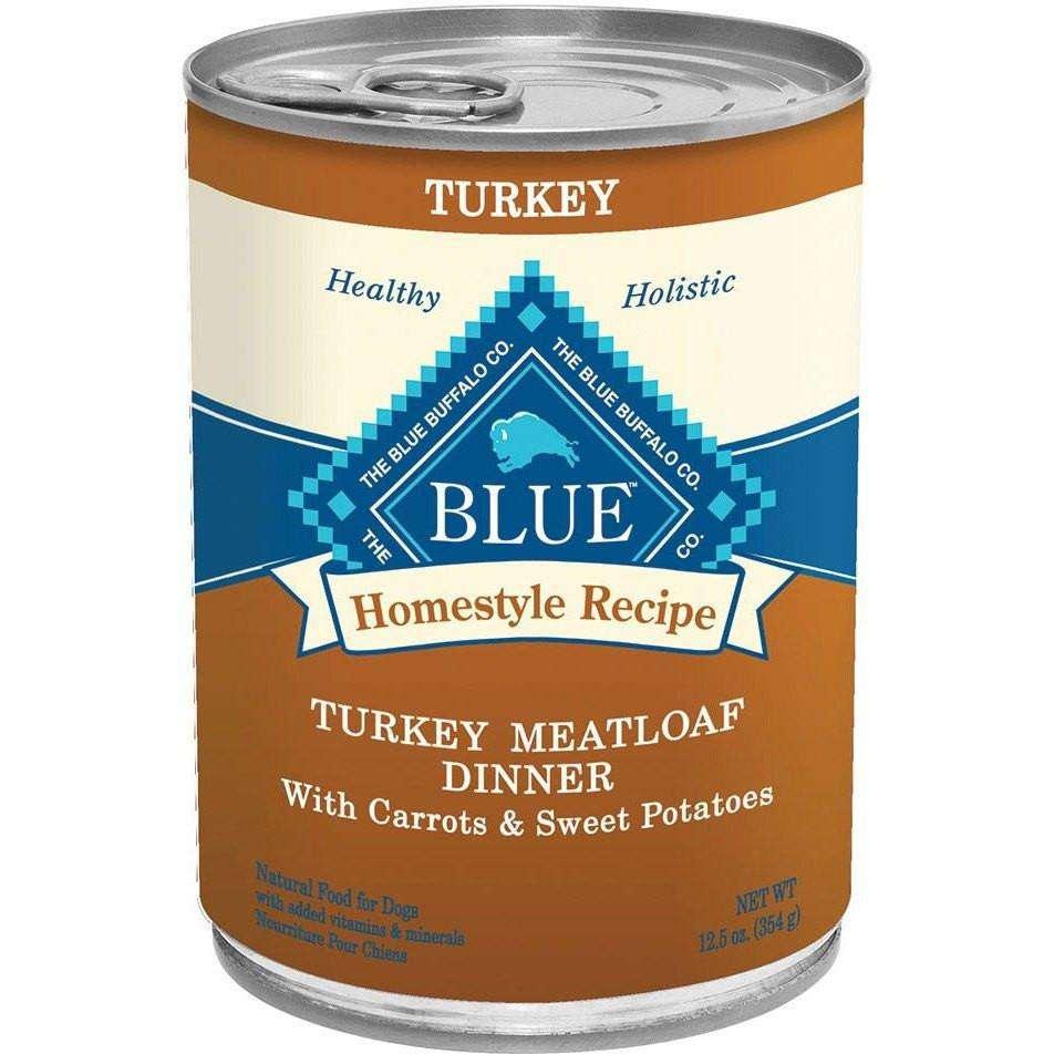 Blue Buffalo Homestyle Recipe Dîner de Pain de Viande de Dinde Chien Adulte