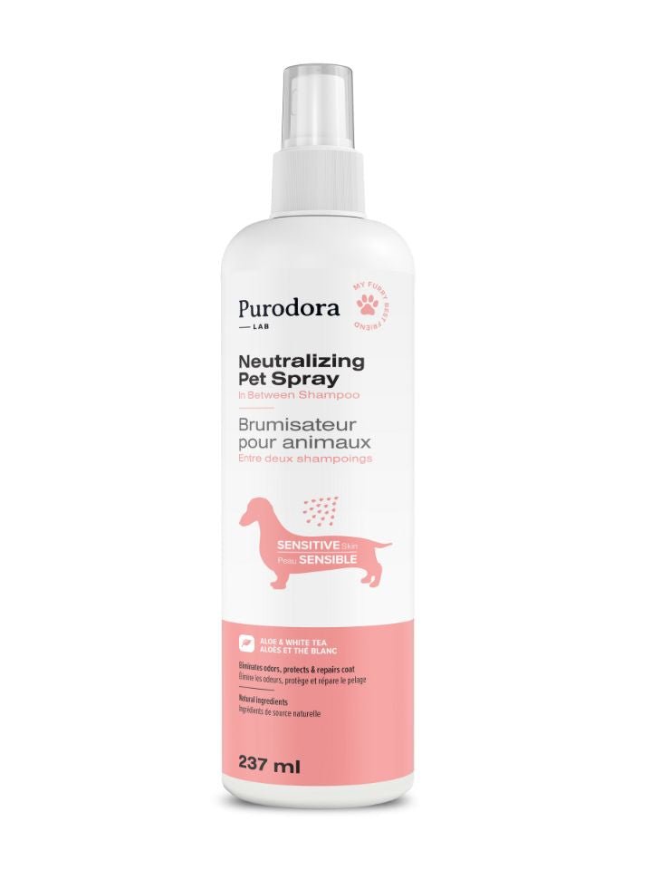 Purodora Lab, Brumisateur Neutralisant D'odeurs Pour Animaux À La Peau Sensible 237ml