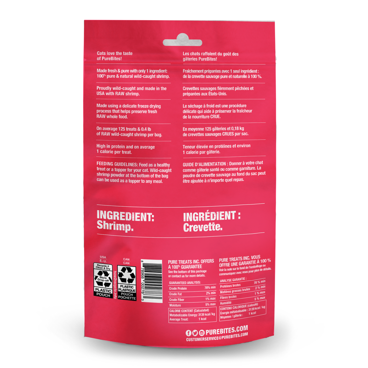 PureBites chat crevettes
