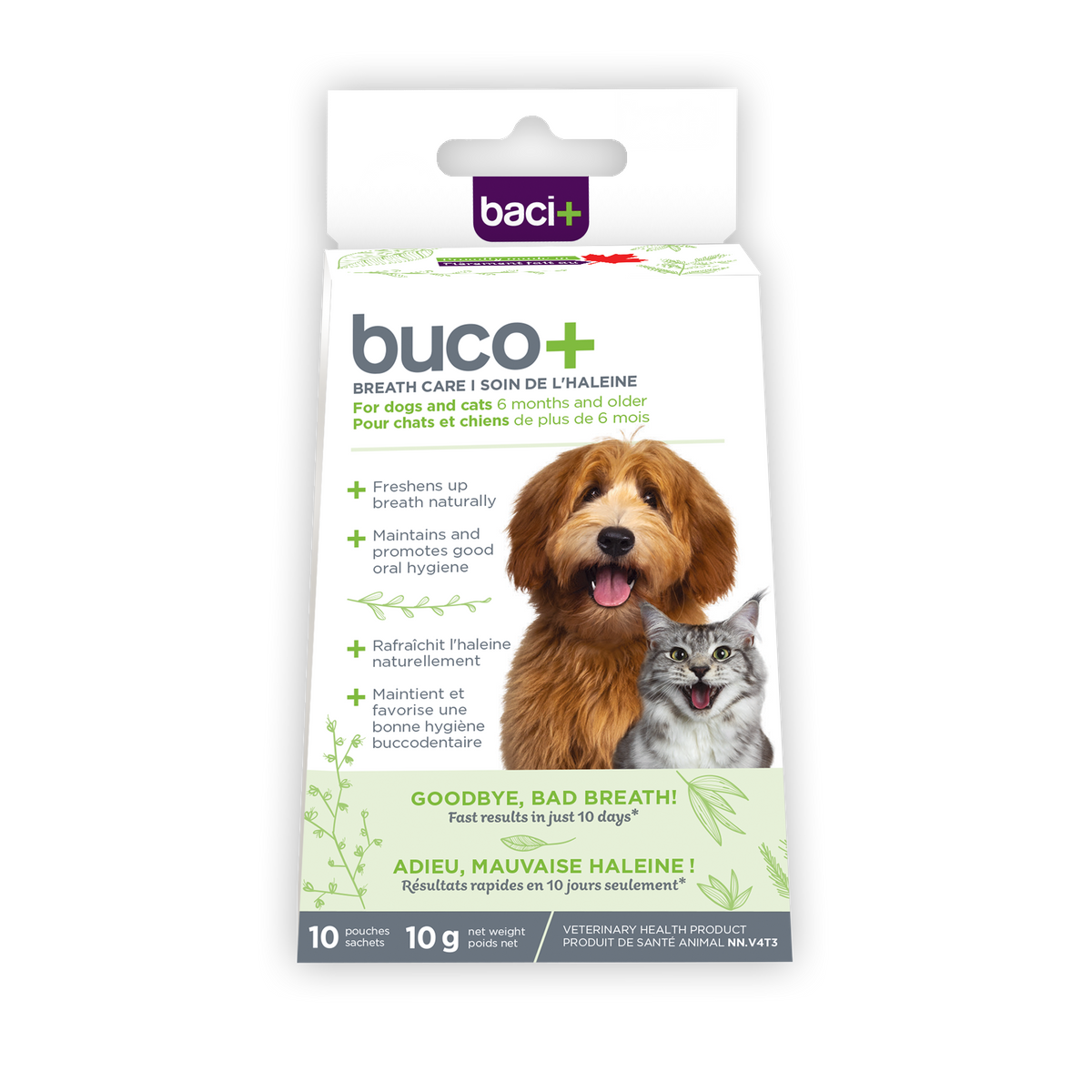 Baci+ – Buco+ soin de l'haleine 10 jours pour chien et chat