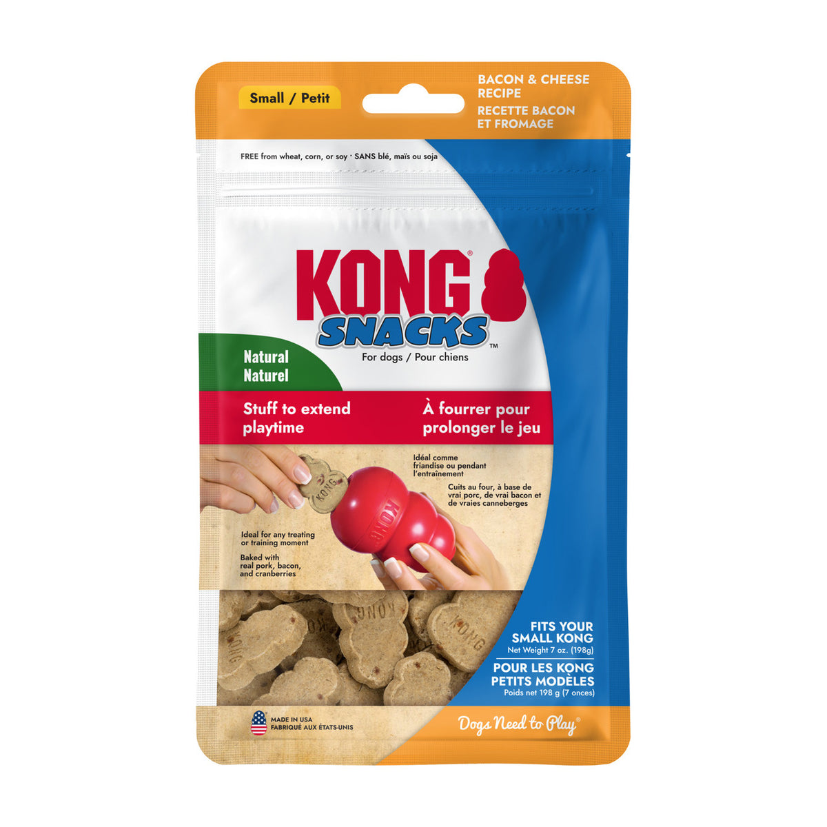 KONG « Stuff'N » Collations Bacon/Fromage pour chien