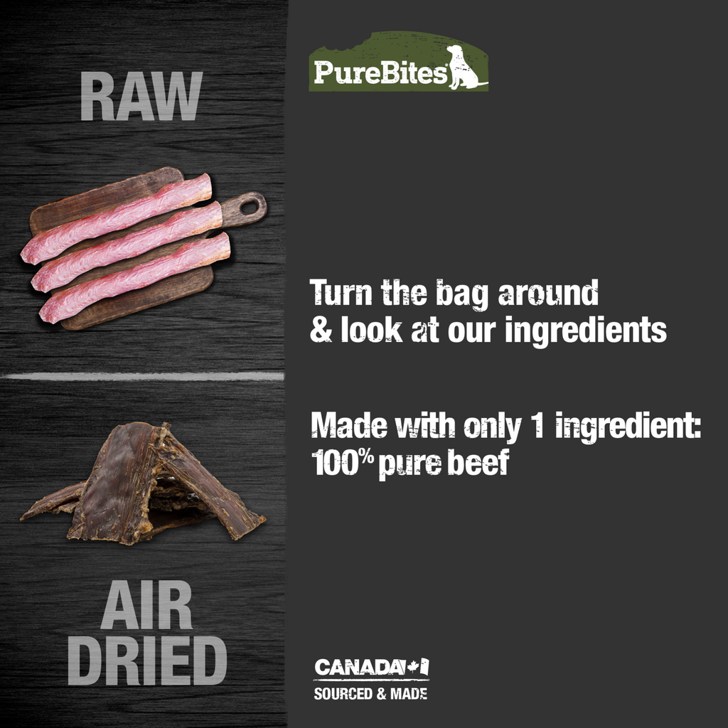 PureBites chien jerky de boeuf