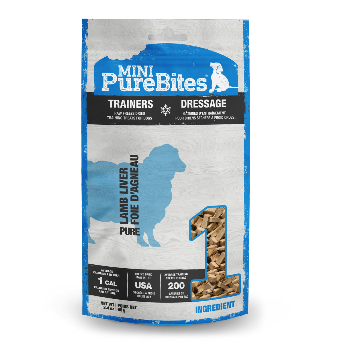 PureBites chien mini trainer agneau