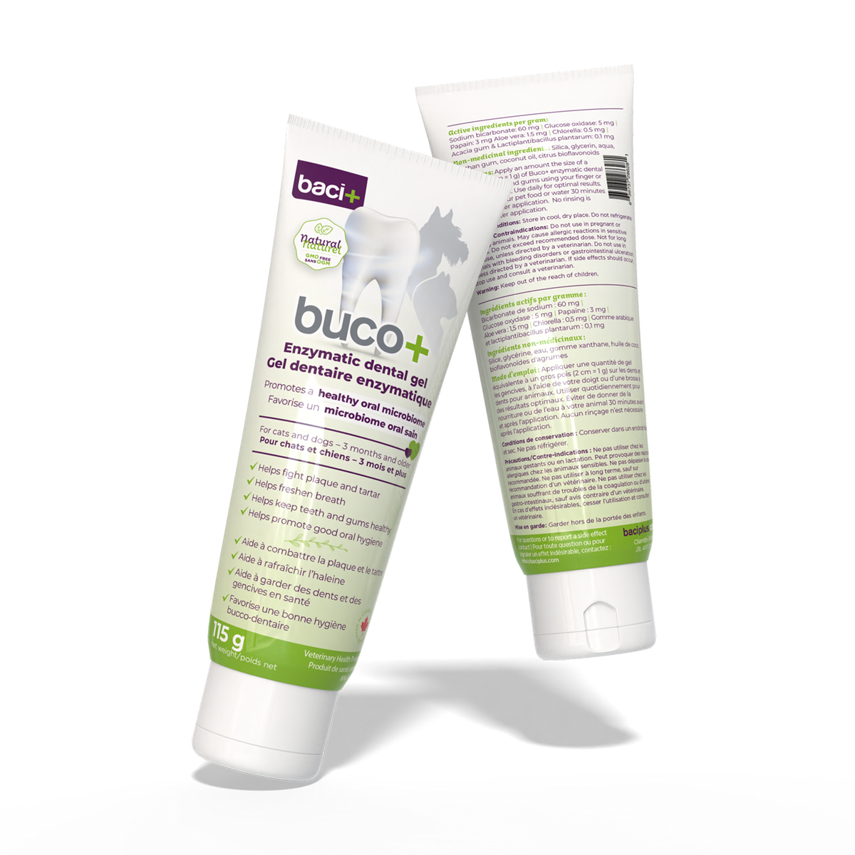 Baci+ – Buco+ gel dentaire enzymatique pour chien et chat