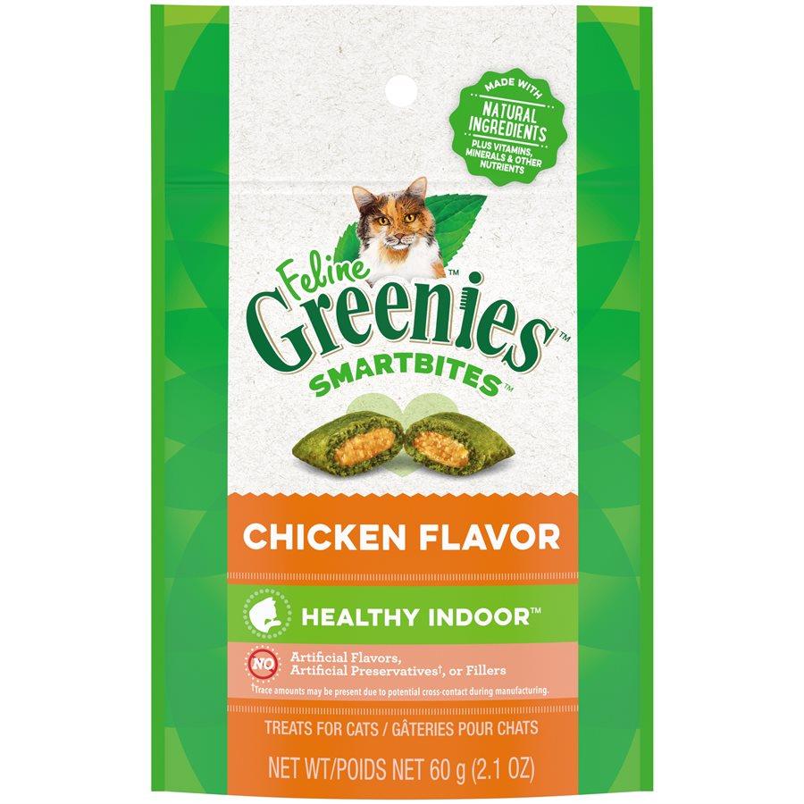 Greenies Smartbites - Gâteries Saines pour Chats d'Intérieur - Poulet