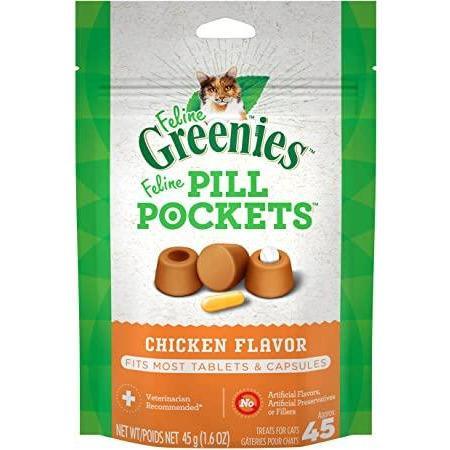 Greenies « Pill Pockets » Saveur de Poulet pour Chats